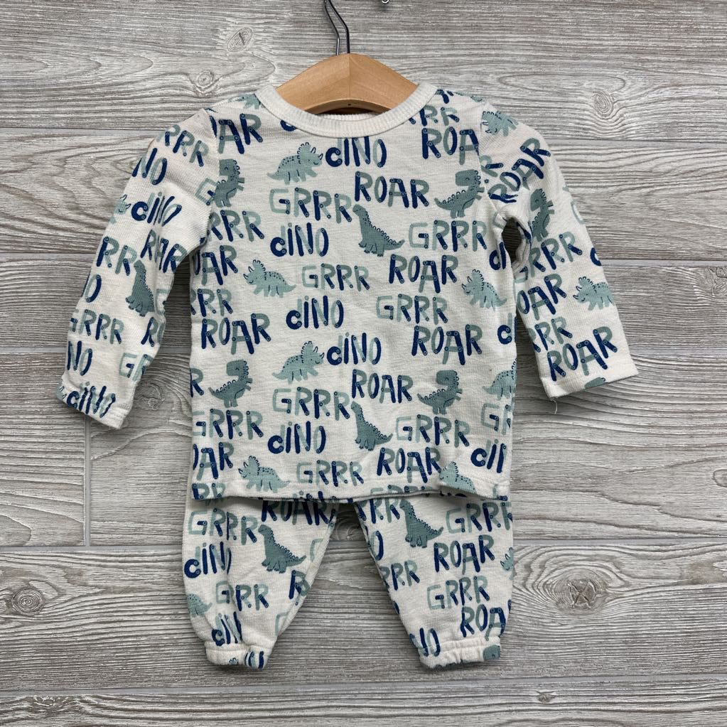 French Terry LS Shirt & Joggers Roar 6-9M