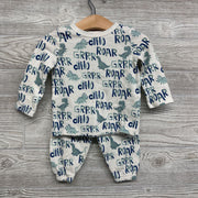 French Terry LS Shirt & Joggers Roar 6-9M
