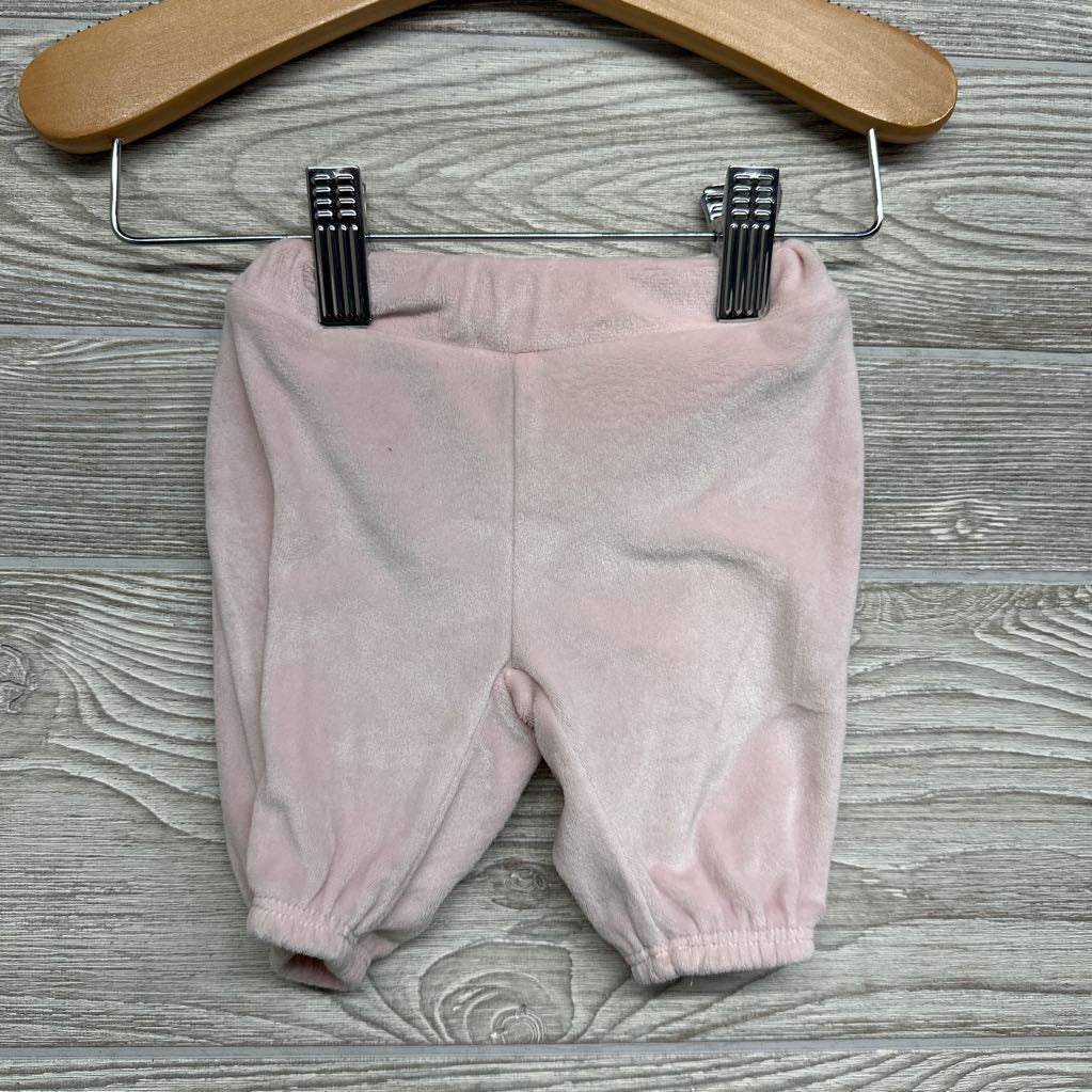 Velour Crewneck Ruffles & Joggers NB
