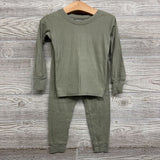 2 Pc LS Ribbed PJs 3T