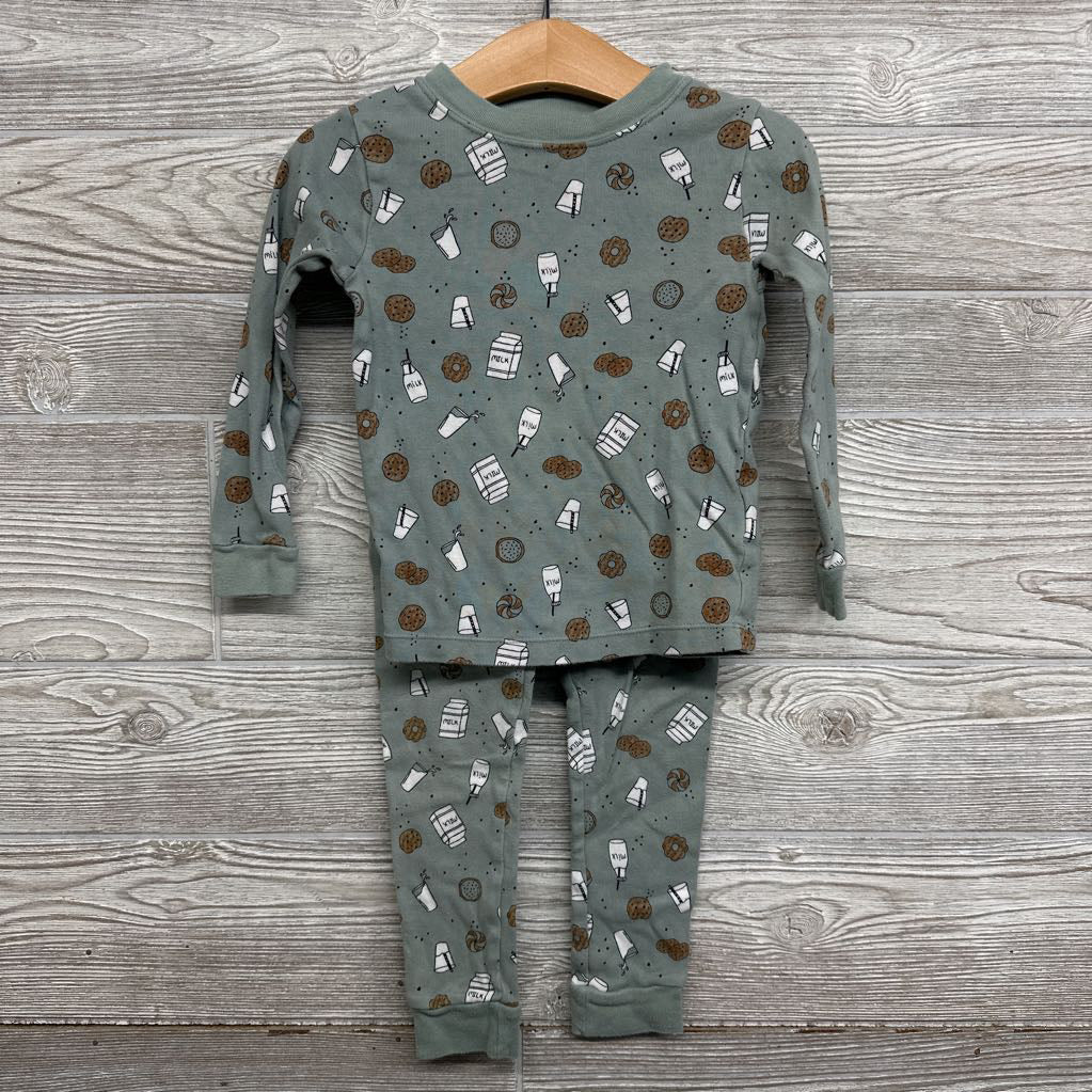 2 Pc LS PJs Cookies Milk 4T