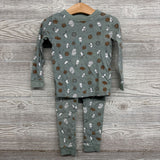 2 Pc LS PJs Cookies Milk 4T