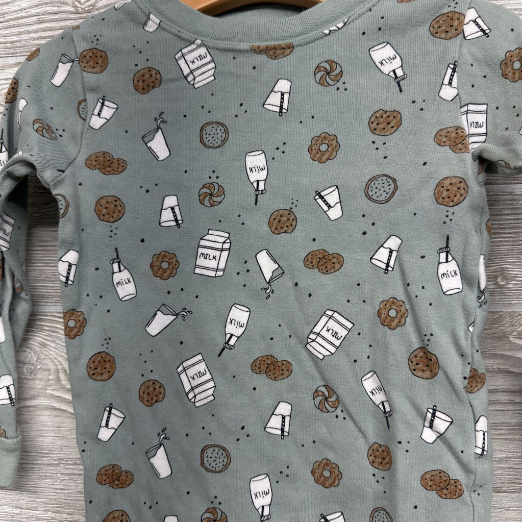 2 Pc LS PJs Cookies Milk 4T