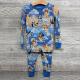 2 Pc LS Bamboo PJs Bluey Bingo 2T