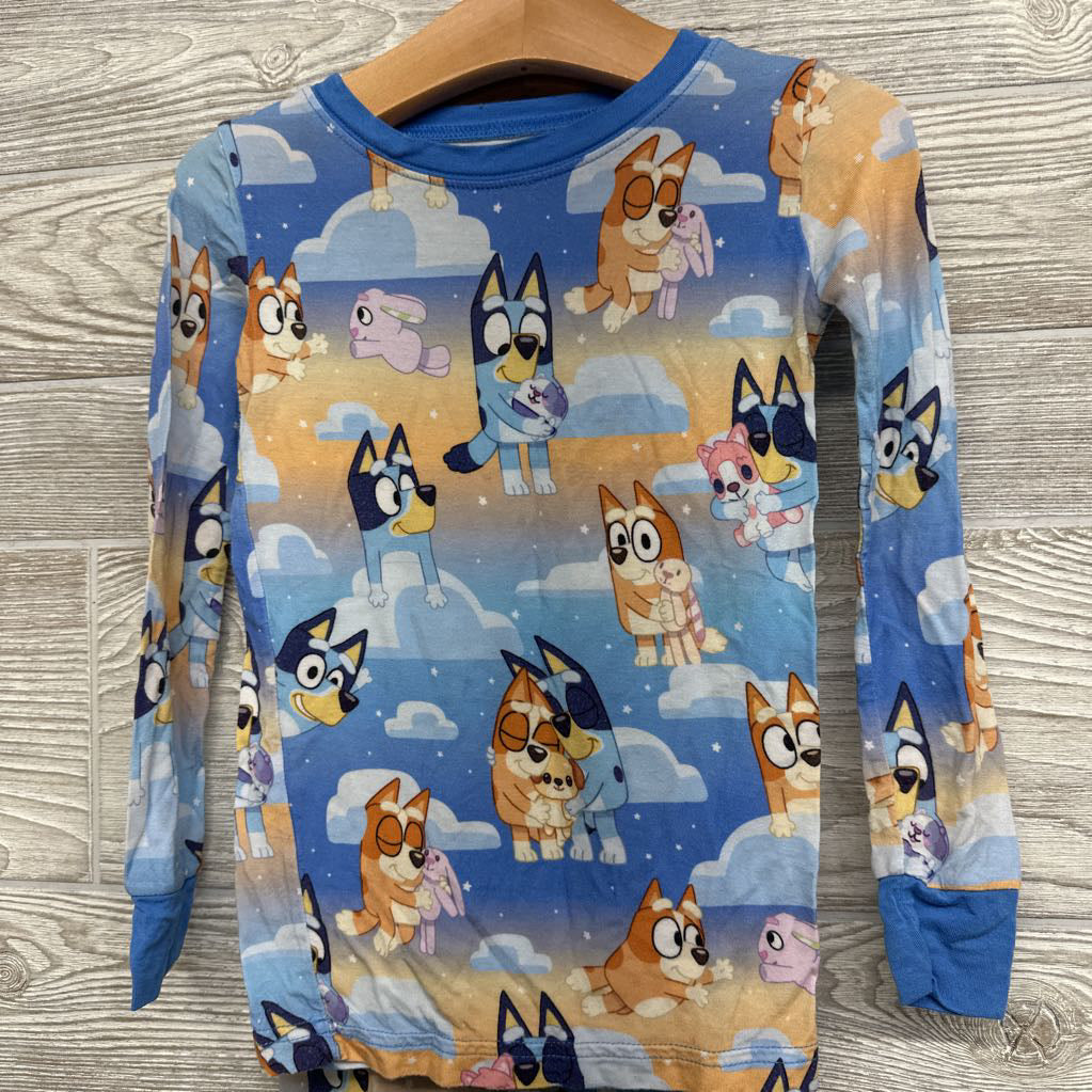2 Pc LS Bamboo PJs Bluey Bingo 2T
