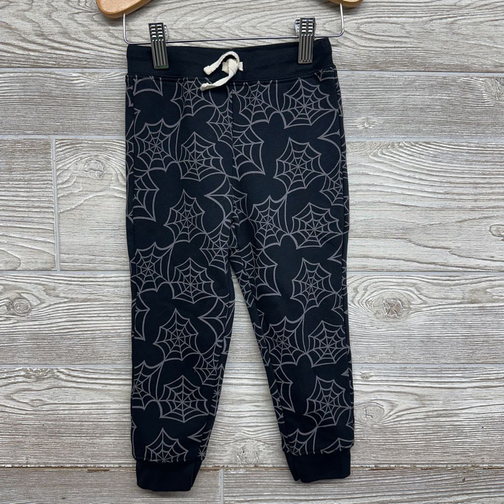 Hoodie Here For The Candy & Jogger Sweatpants Spider Webs 3T
