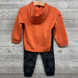 Hoodie Here For The Candy & Jogger Sweatpants Spider Webs 3T