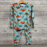 2 Pc LS Bamboo PJs Dinosaurs 2T