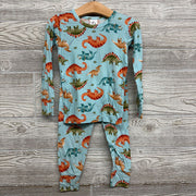 2 Pc LS Bamboo PJs Dinosaurs 2T