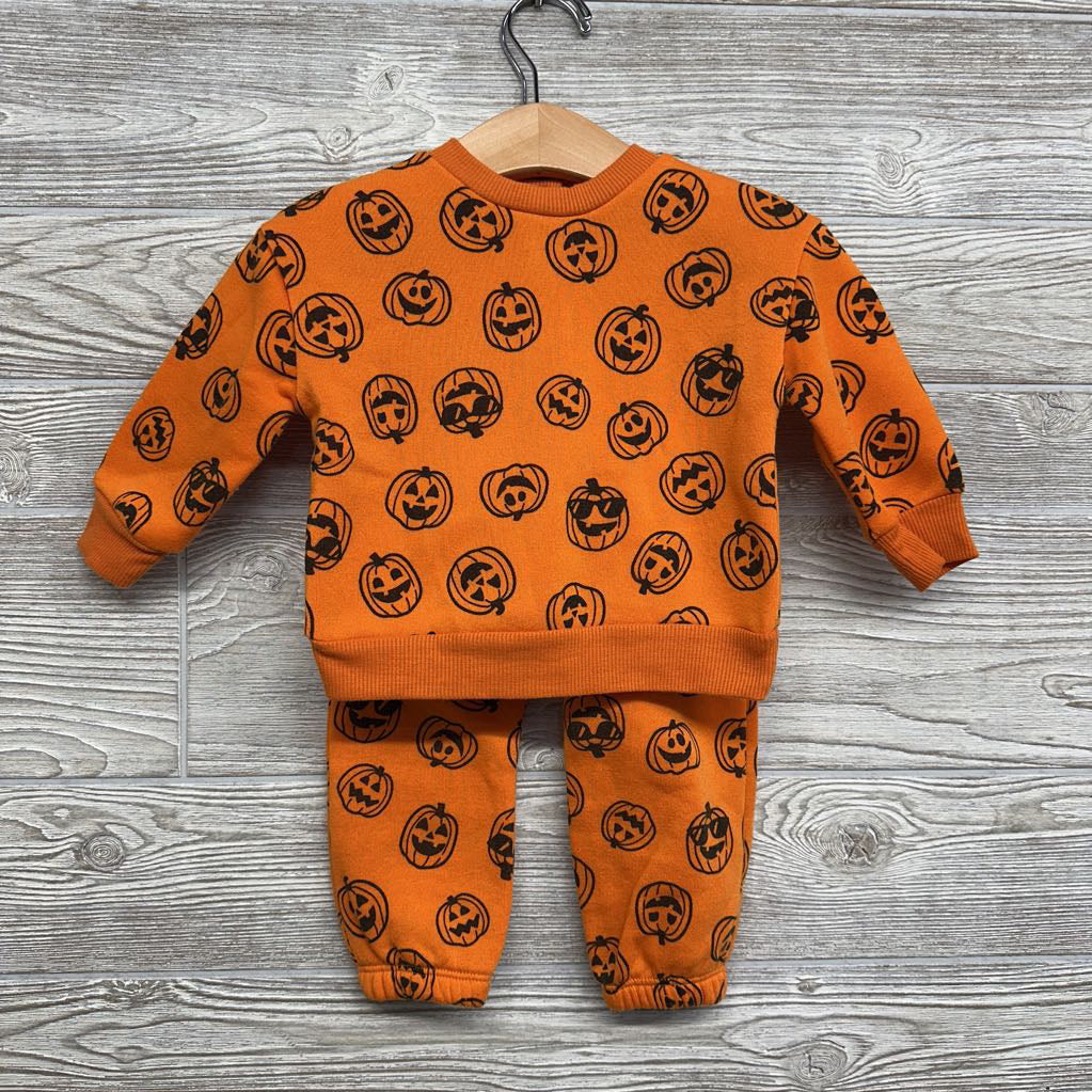 Crewneck & Jogger Sweatpants Pumpkins 6-9M