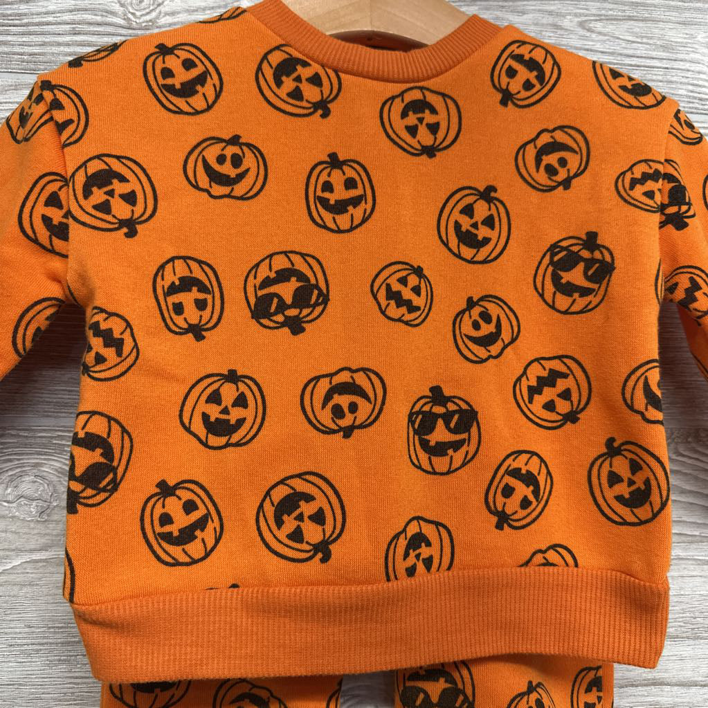 Crewneck & Jogger Sweatpants Pumpkins 6-9M
