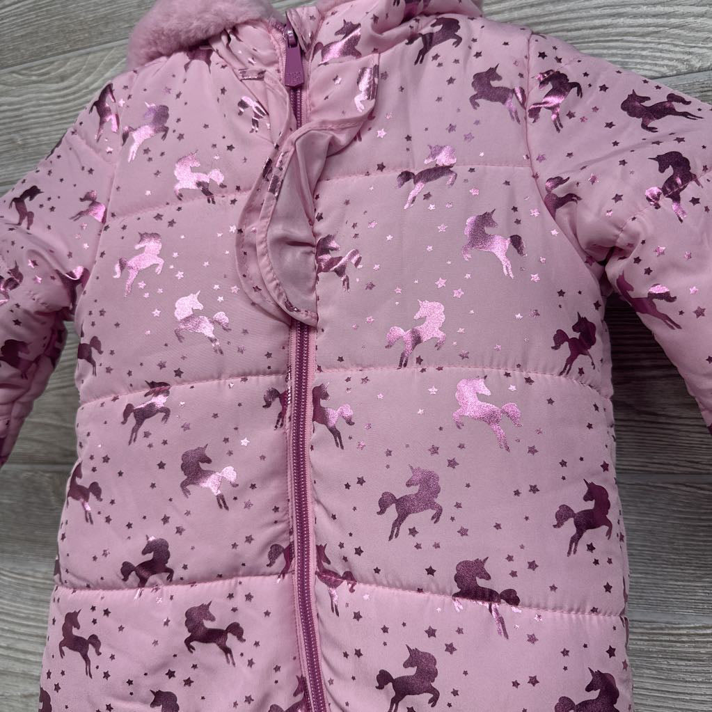 Snowsuit Metallic Unicorns 6-9M