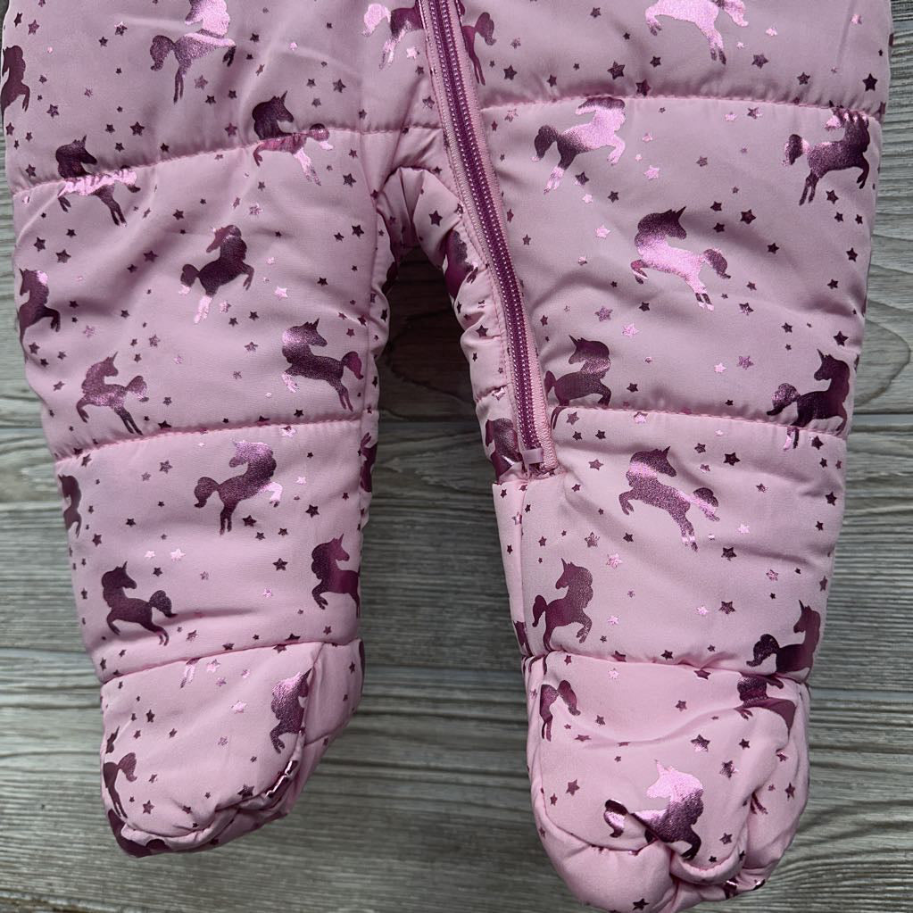 Snowsuit Metallic Unicorns 6-9M