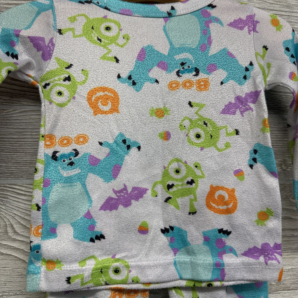 2 Pc LS PJs Boo Monsters Inc 18M
