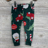 2 Pc LS Velour PJs Santa Pickle Ornaments 12M