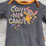 LS Bodysuit Give Me Candy, Pants Stitch Pumpkins & Bandana Bib 6-9M