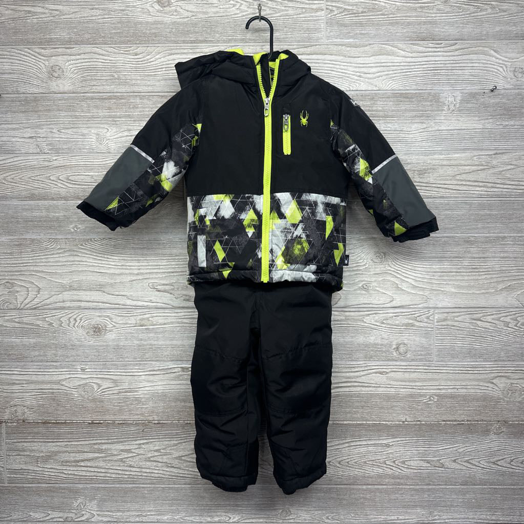 Winter Coat Printed & Snow Bibs 3t