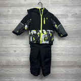 Winter Coat Printed & Snow Bibs 3t