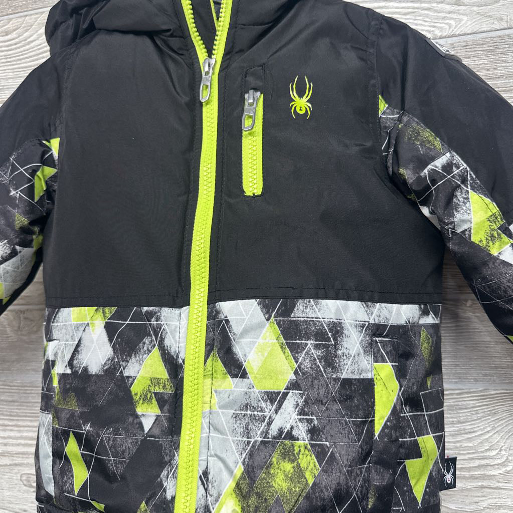 Winter Coat Printed & Snow Bibs 3t
