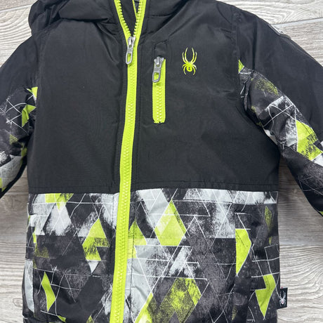 Winter Coat Printed & Snow Bibs 3t