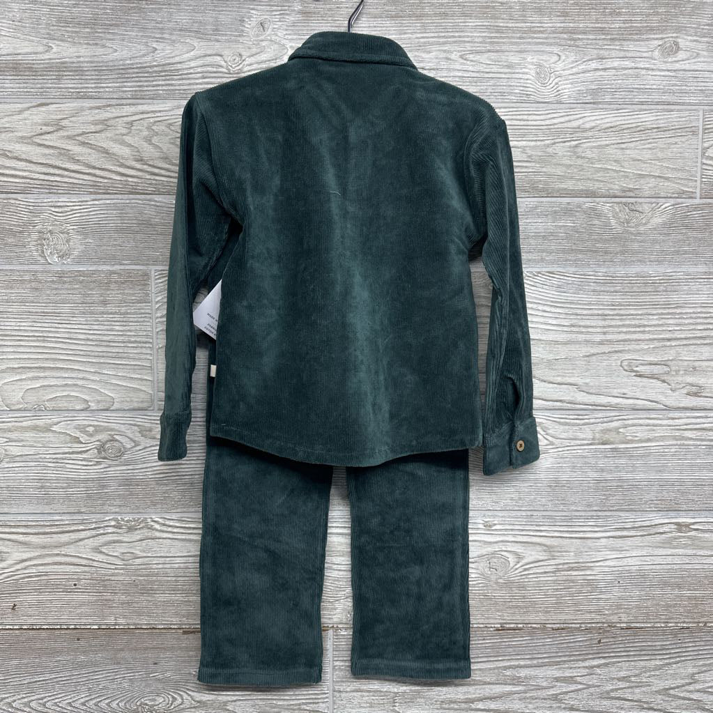 NEW Knit Cord Button Up Shirt & Pull On Pants 3T