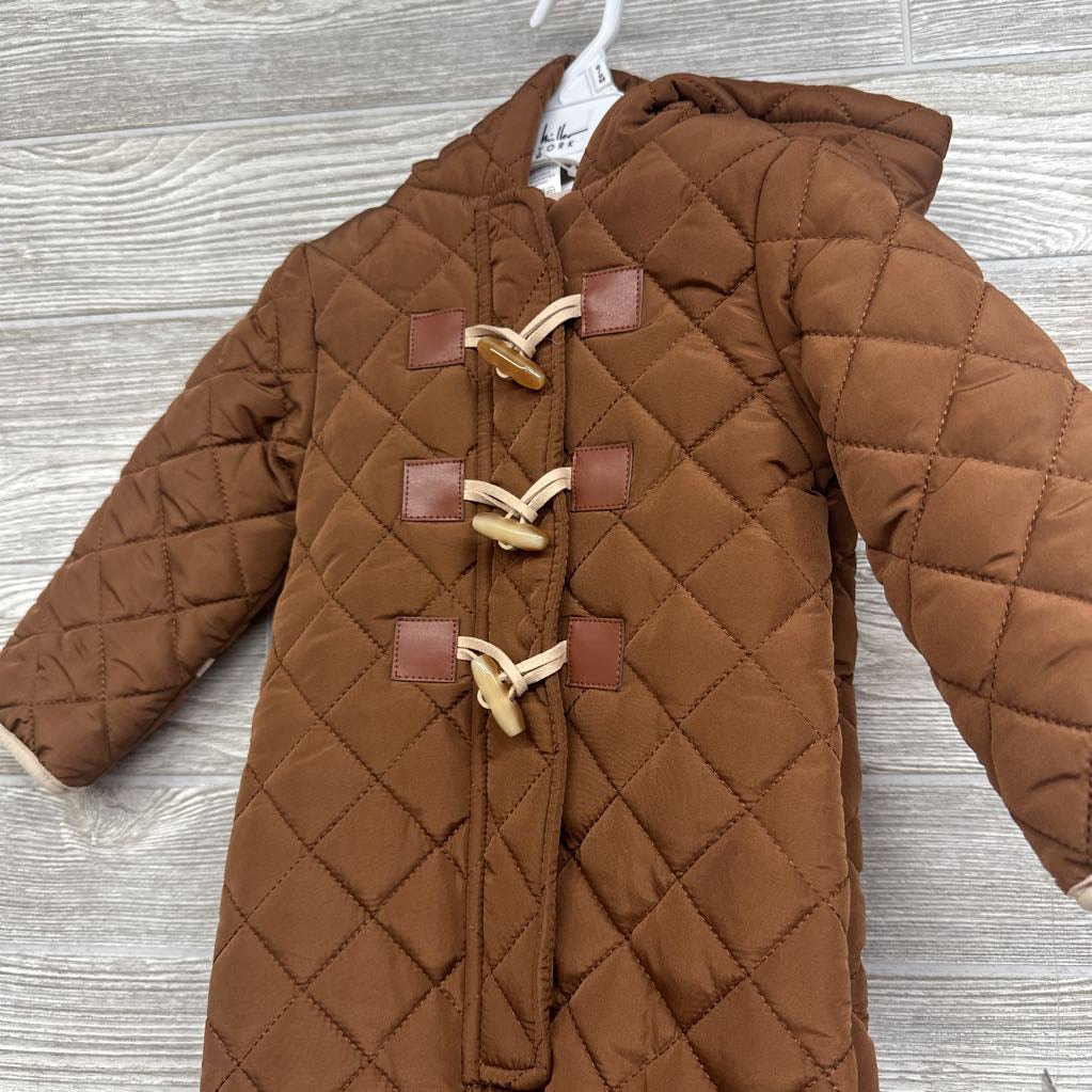 NEW Quilted Bunting W/ Hood & Toggles