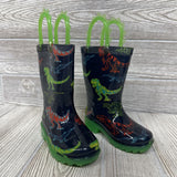 Light Up Dinosaur Rainboots 5c