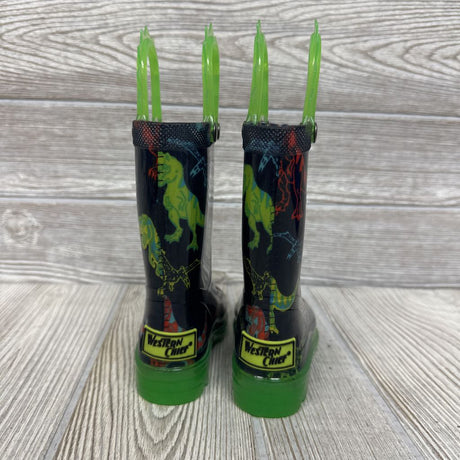 Light Up Dinosaur Rainboots 5c