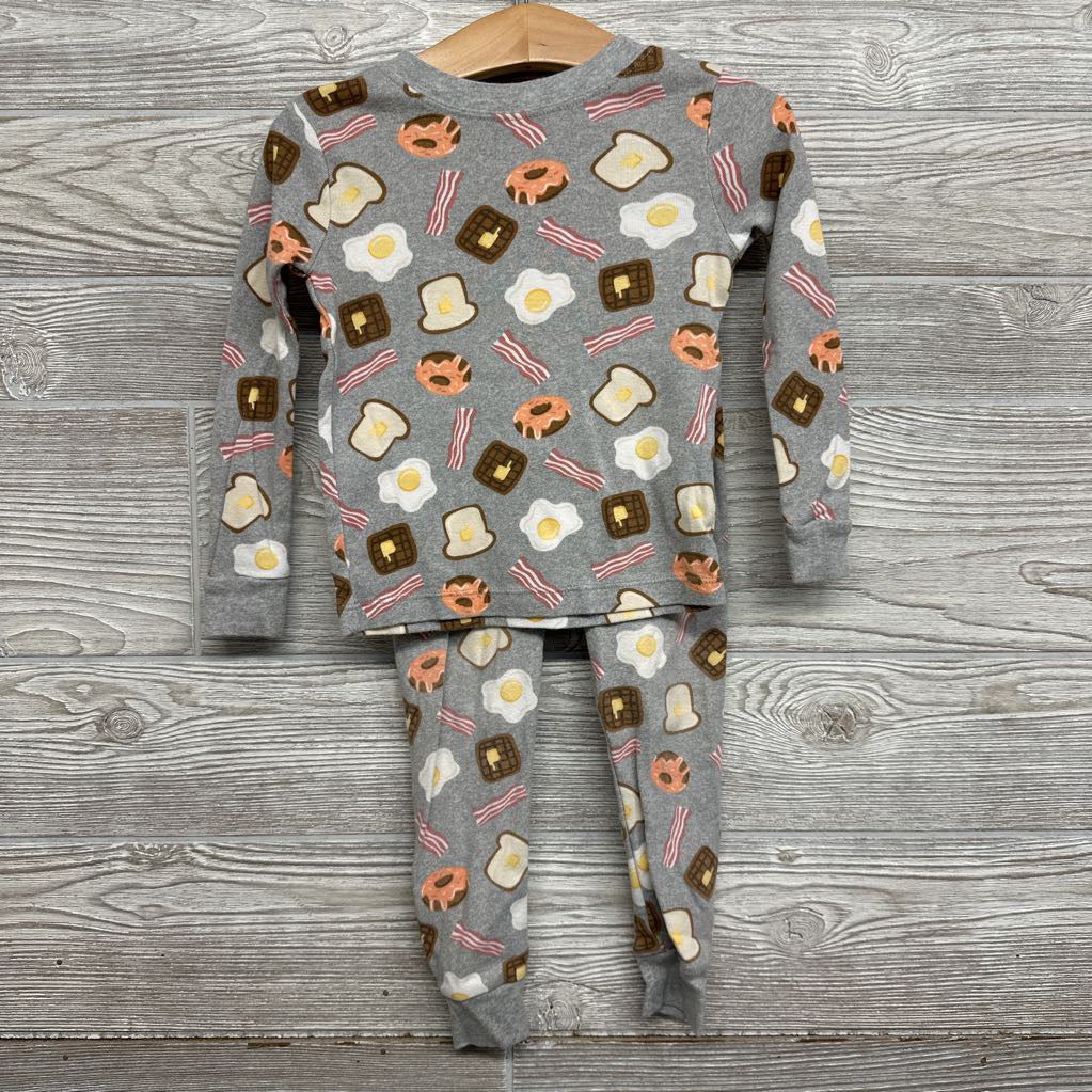 2 Pc LS PJs Eggs Toast 3T