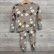 2 Pc LS PJs Eggs Toast 3T