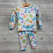 2 Pc LS PJs Monsters Inc Pumpkins 2T