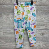 2 Pc LS PJs Monsters Inc Pumpkins 2T