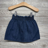 Denim Paperbag Skirt Heart Pockets 18-24M