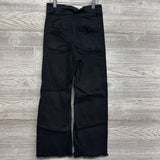 Wide Leg High Waisted Jeans Frayed 10 *