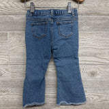 Flare Jeans Sequin Bows Frayed 18M