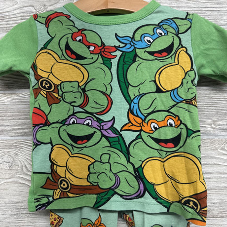 2 Pc PJs Pizza TMNT 3T