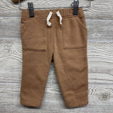 LS Plaid Button Up Flannel Shirt & Sweatpants 3-6M