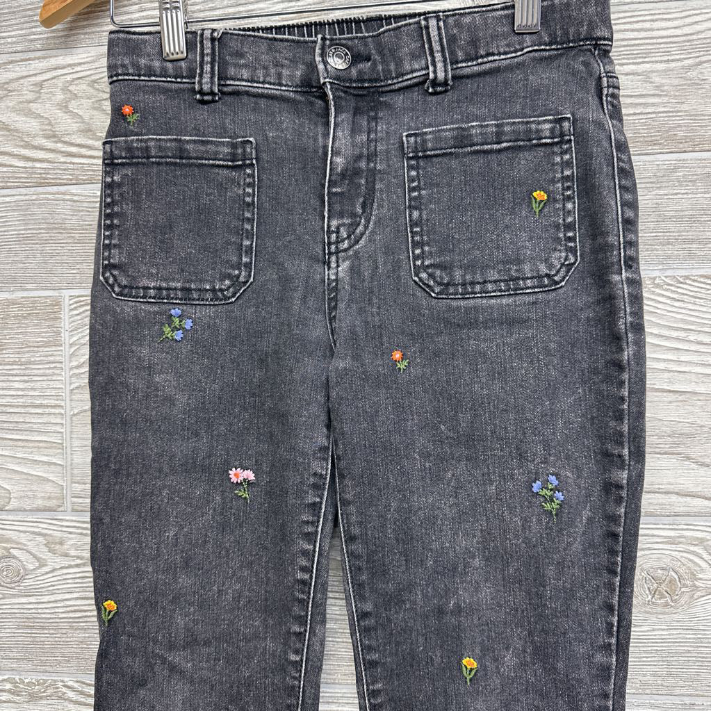 Flare Jeans Embroidered Flowers 12