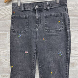 Flare Jeans Embroidered Flowers 12