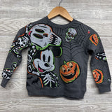 Crewneck Mickey Mouse Skulls Pumpkins 5T