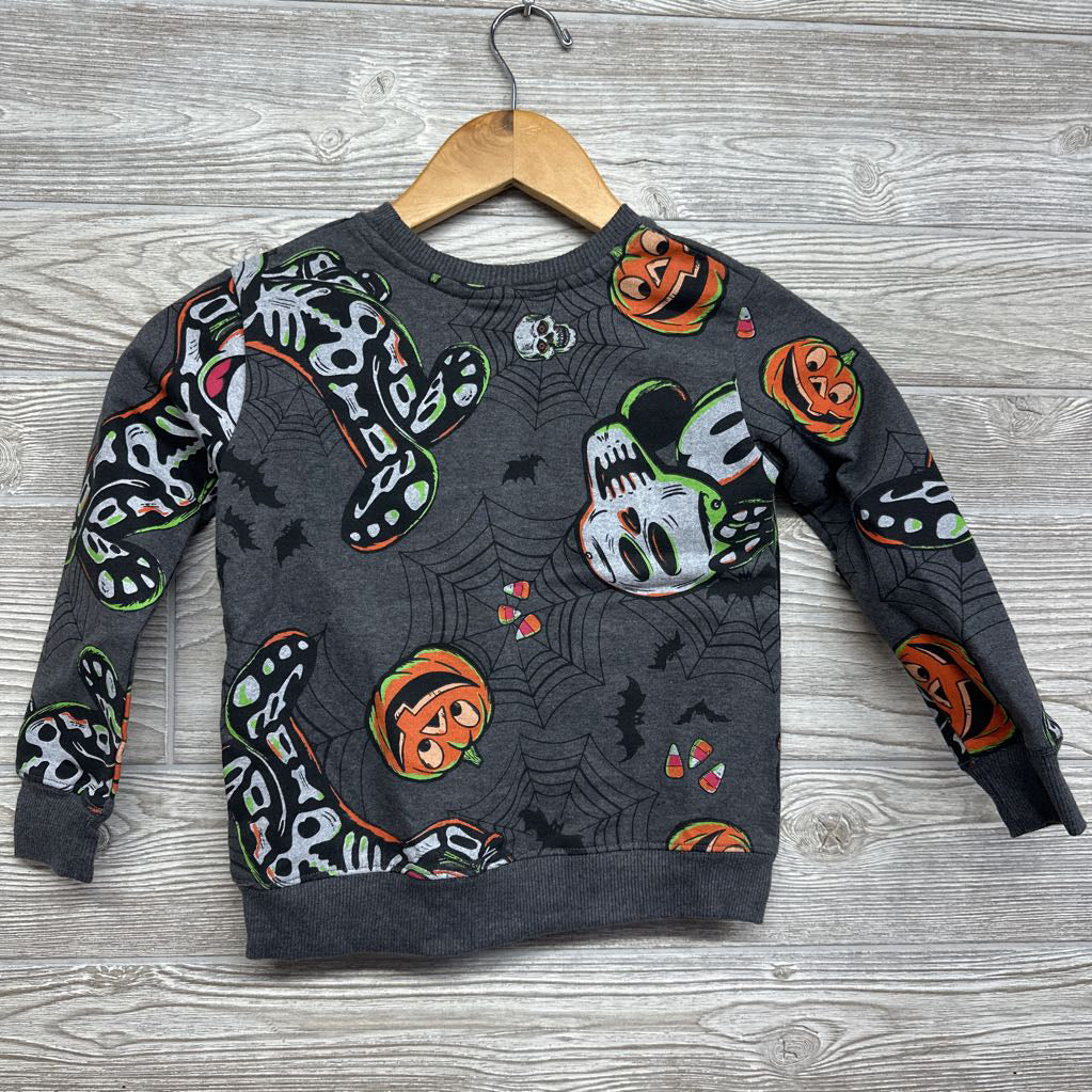 Crewneck Mickey Mouse Skulls Pumpkins 5T