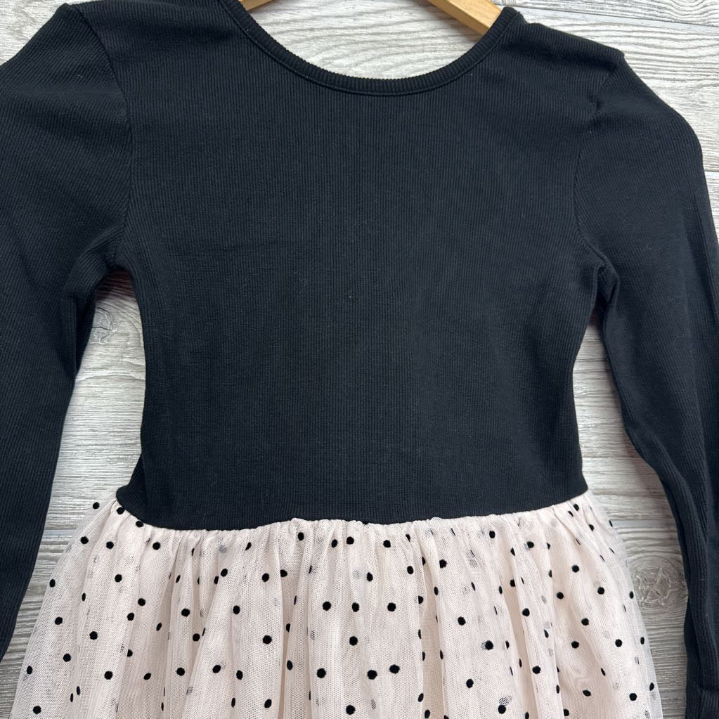 LS Ribbed Tulle Dress Dots 10