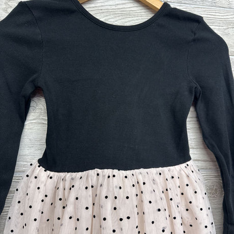 LS Ribbed Tulle Dress Dots 10