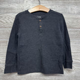 LS Waffle Knit Henley Shirt 4T