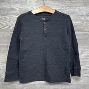 LS Waffle Knit Henley Shirt 4T