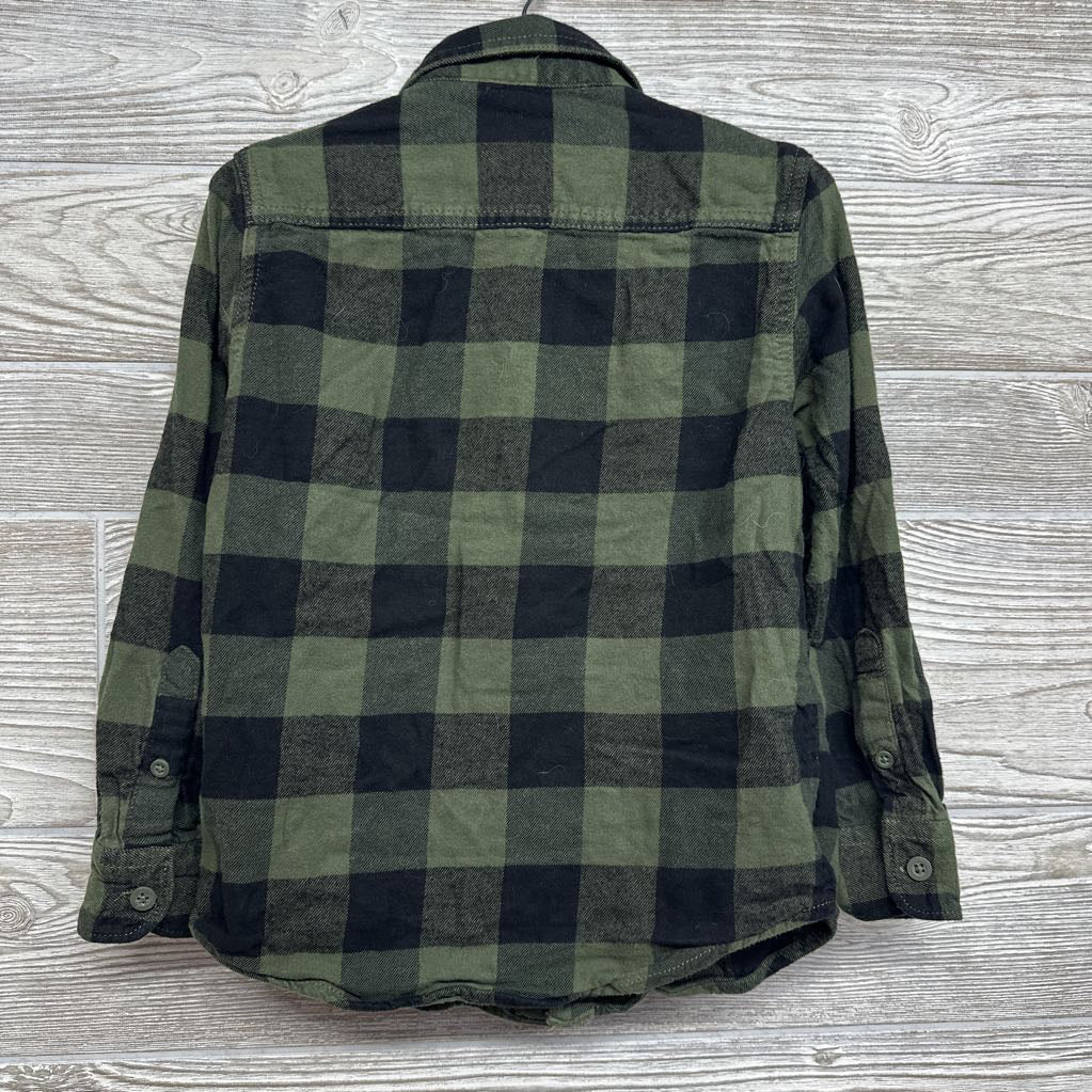 LS Plaid Button Up Flannel Shirt 4-5