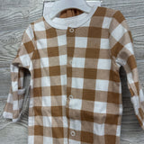 NEW Sleeper W/ Hat Buffalo Plaid 3-6M
