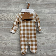 NEW Sleeper W/ Hat Buffalo Plaid 3-6M