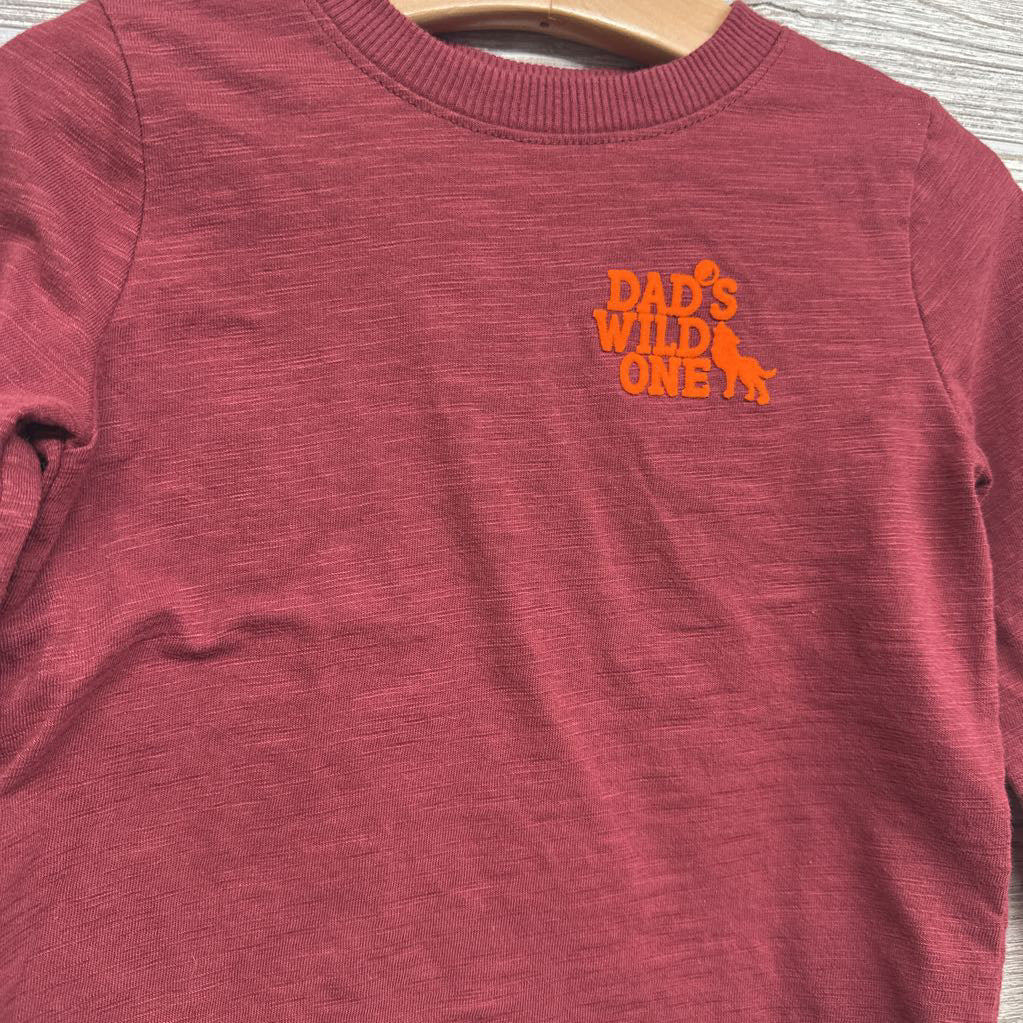 LS Shirt Dad's Wild One 2T