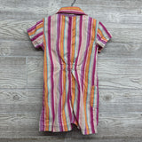Button Up Utility Romper Stripes 4T